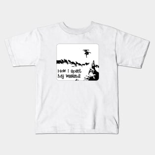 Skier, How I Spent The Weekend! Kids T-Shirt